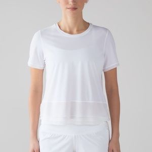Lululemon White Sole Training Short Sleeve